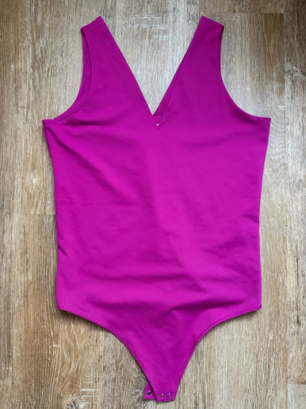 Abercrombie & Fitch Bright Magenta VNeck Bodysuit